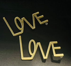 "Love" Earrings